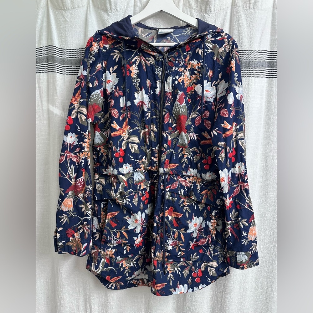 Columbia Women's Floral Utility Jacket - Navy and Red